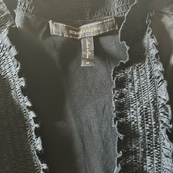 BCBG Maxazria Silk Dress Black Size Medium - Picture 4 of 16